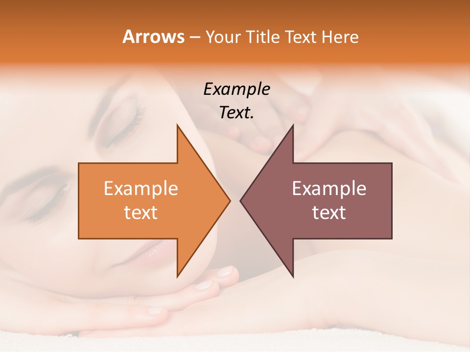 Closeup Caucasian Treatment PowerPoint Template