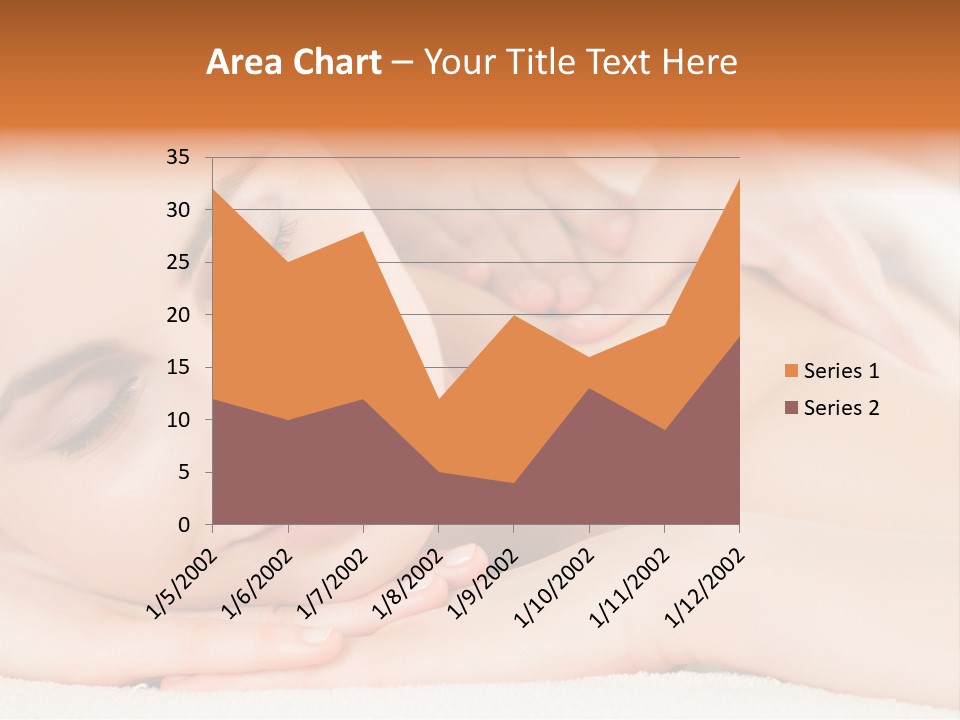 Closeup Caucasian Treatment PowerPoint Template