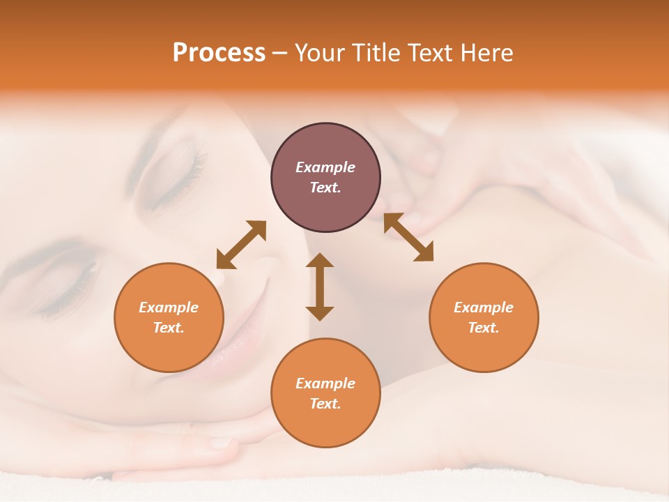 Closeup Caucasian Treatment PowerPoint Template