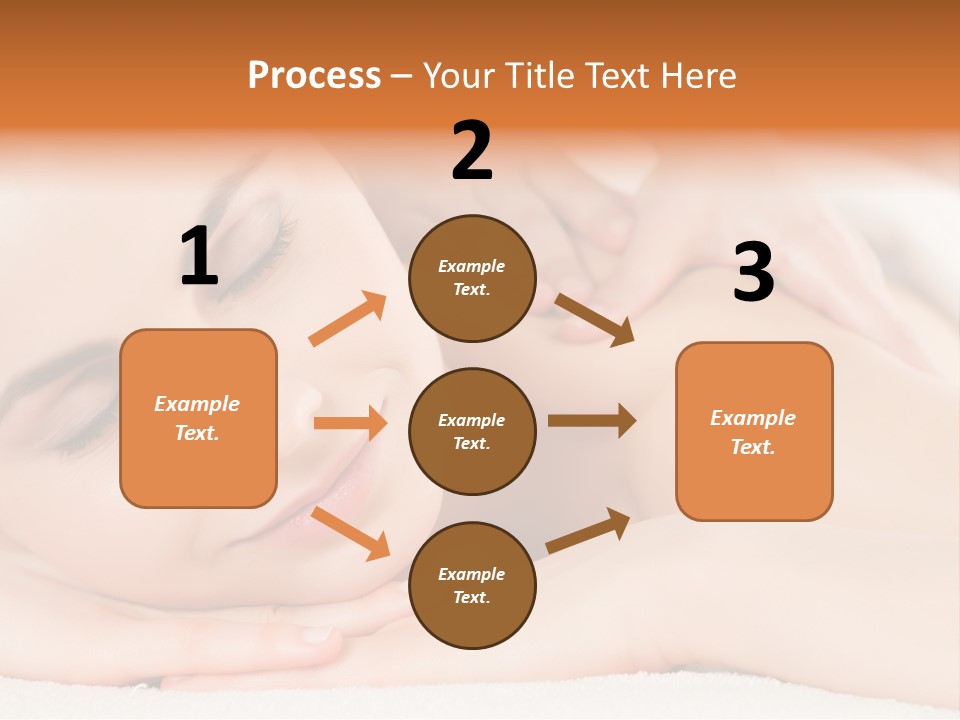 Closeup Caucasian Treatment PowerPoint Template