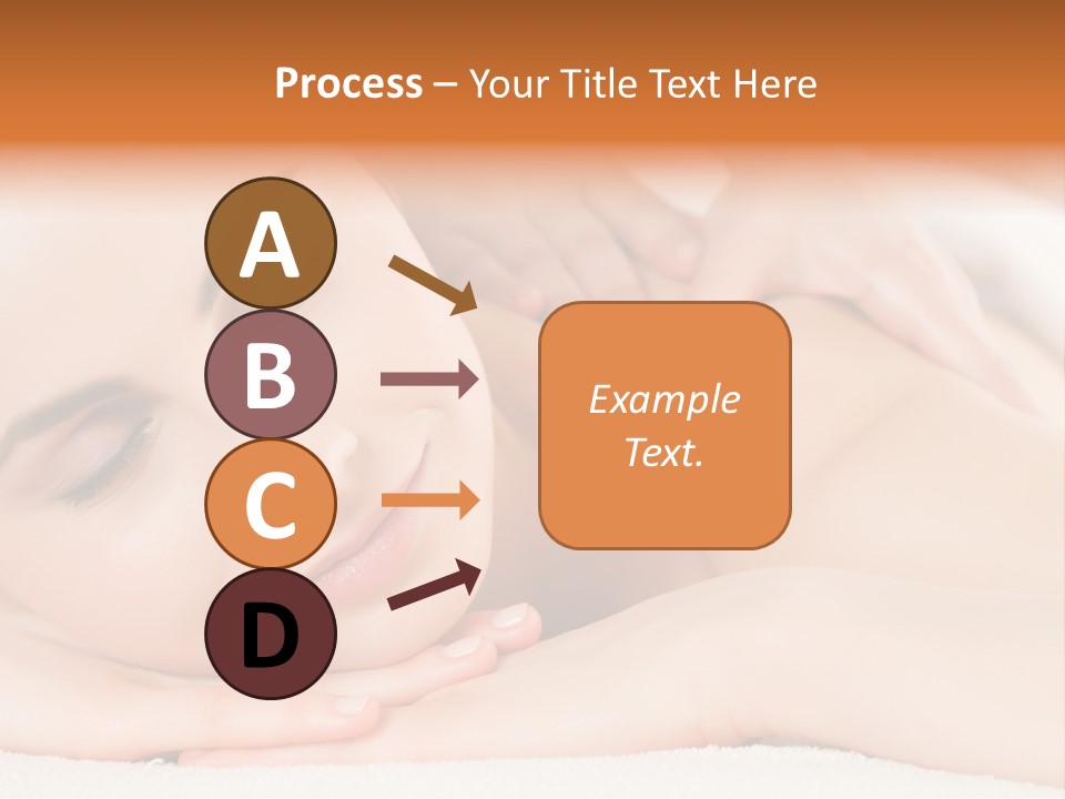Closeup Caucasian Treatment PowerPoint Template