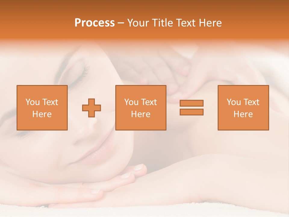 Closeup Caucasian Treatment PowerPoint Template