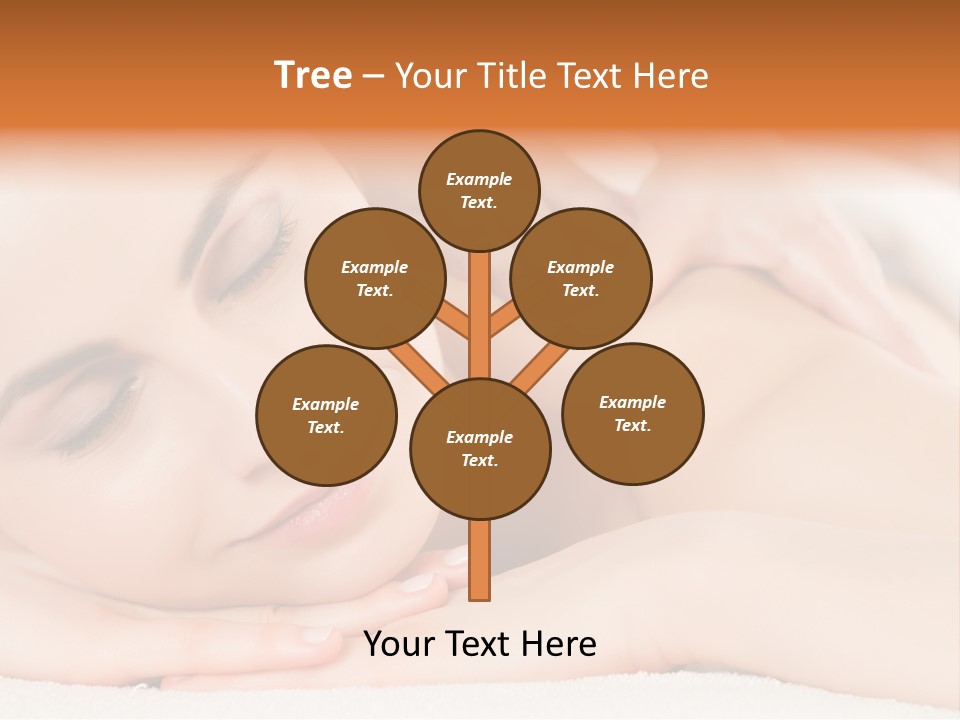 Closeup Caucasian Treatment PowerPoint Template