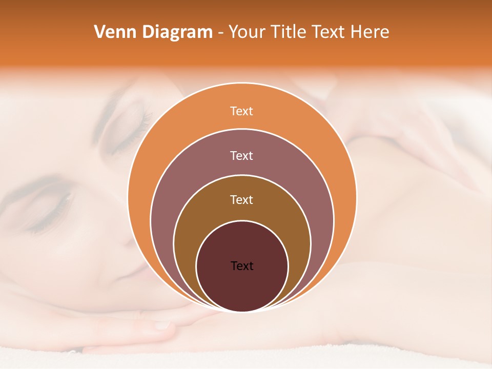 Closeup Caucasian Treatment PowerPoint Template