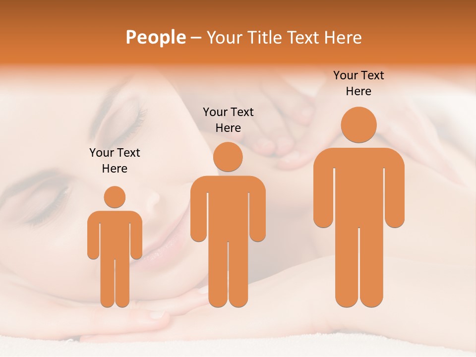 Closeup Caucasian Treatment PowerPoint Template