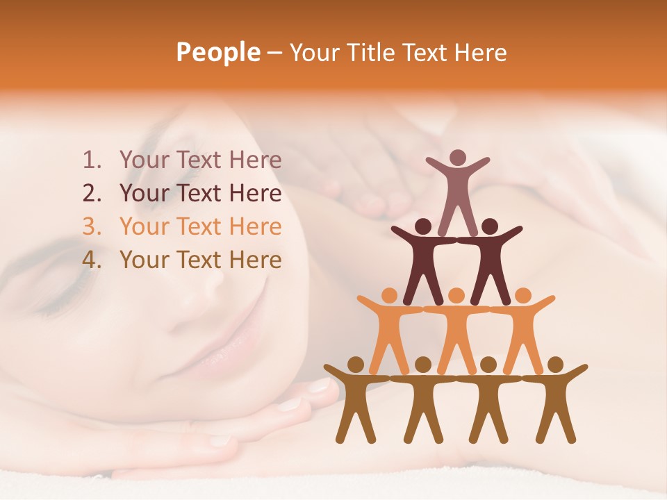 Closeup Caucasian Treatment PowerPoint Template