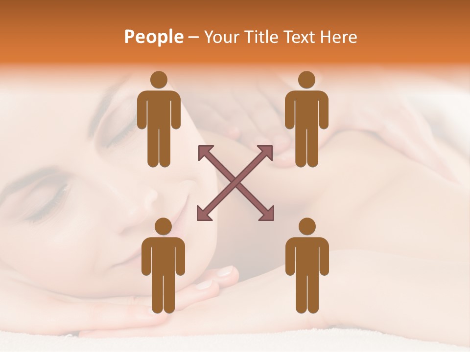 Closeup Caucasian Treatment PowerPoint Template