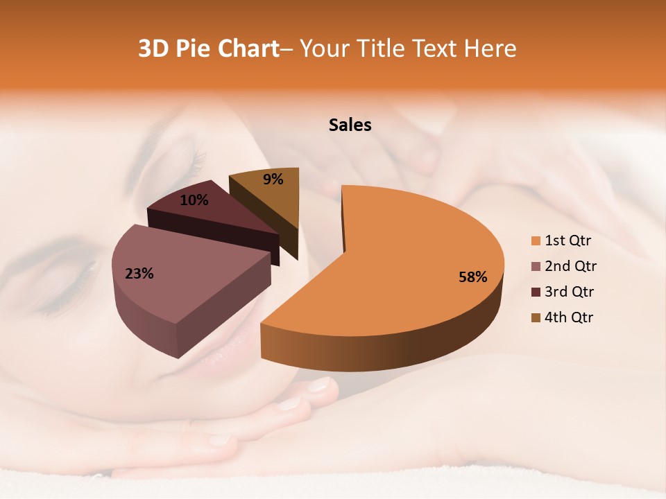 Closeup Caucasian Treatment PowerPoint Template