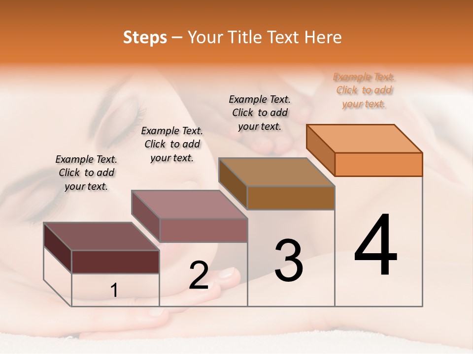Closeup Caucasian Treatment PowerPoint Template