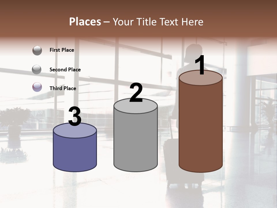 Man Indoor Subway PowerPoint Template