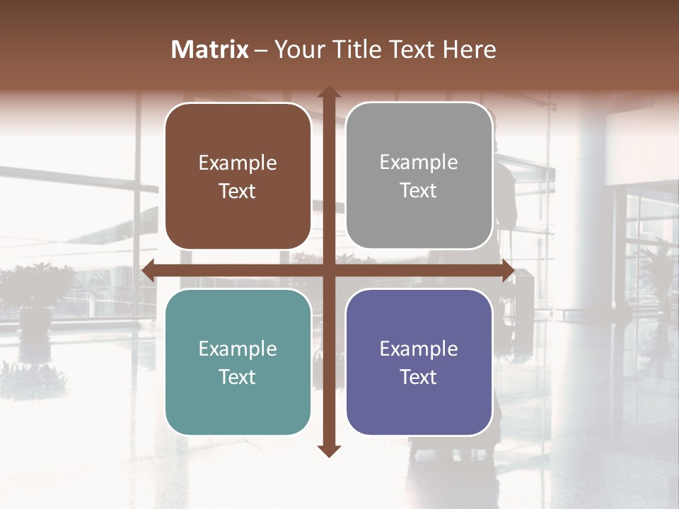Man Indoor Subway PowerPoint Template
