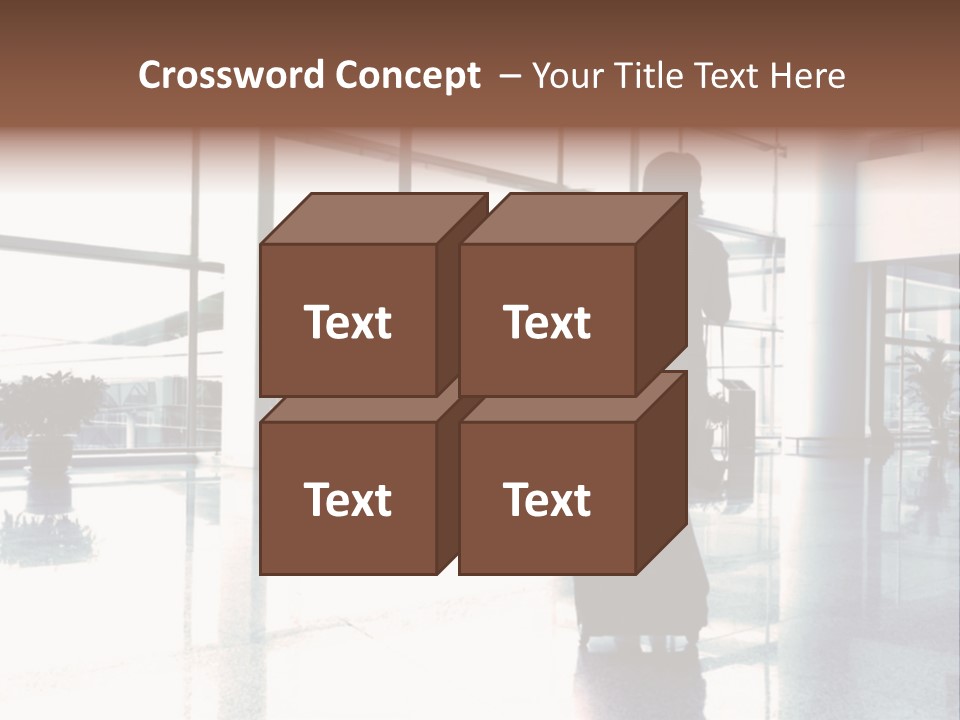 Man Indoor Subway PowerPoint Template