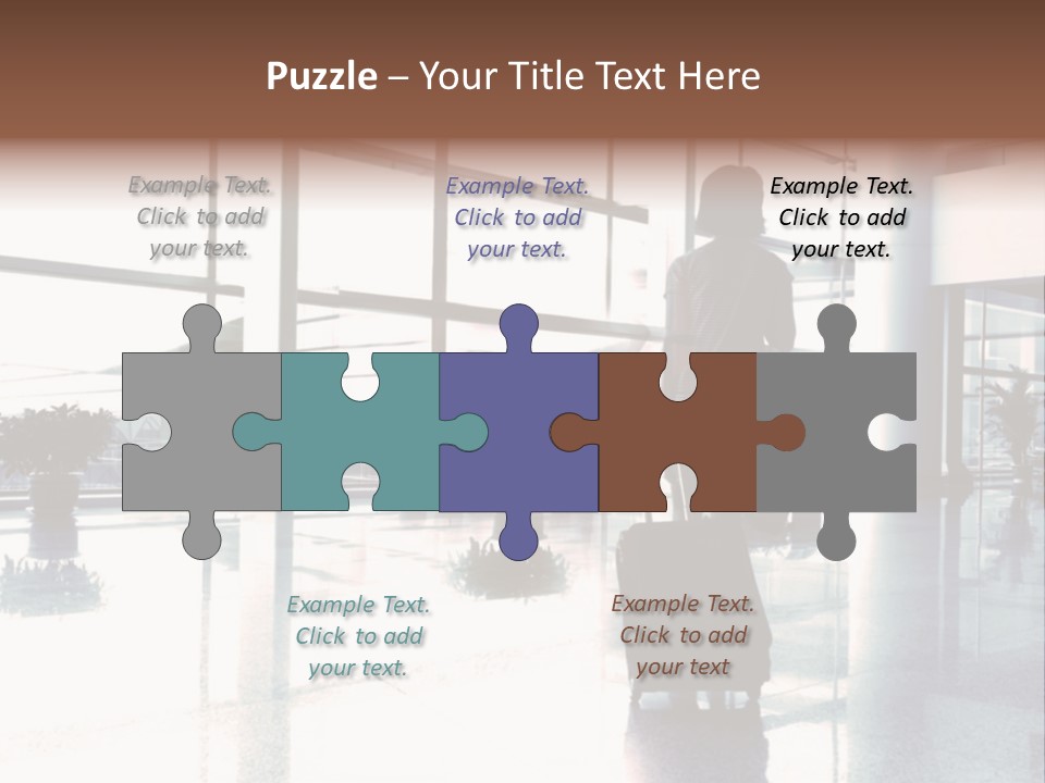 Man Indoor Subway PowerPoint Template