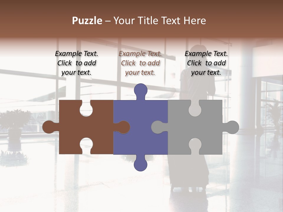 Man Indoor Subway PowerPoint Template