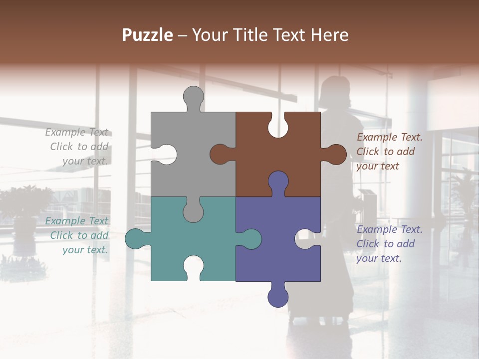 Man Indoor Subway PowerPoint Template