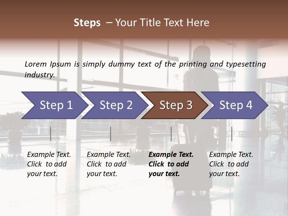 Man Indoor Subway PowerPoint Template