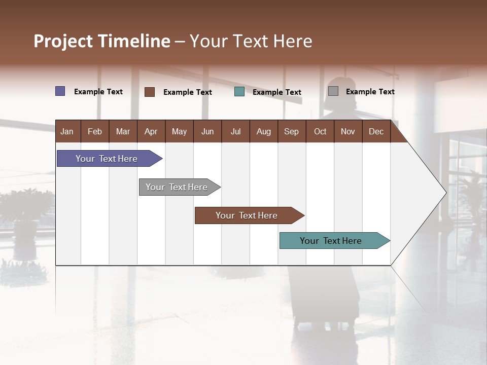 Man Indoor Subway PowerPoint Template