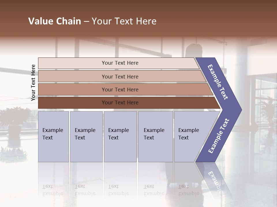 Man Indoor Subway PowerPoint Template