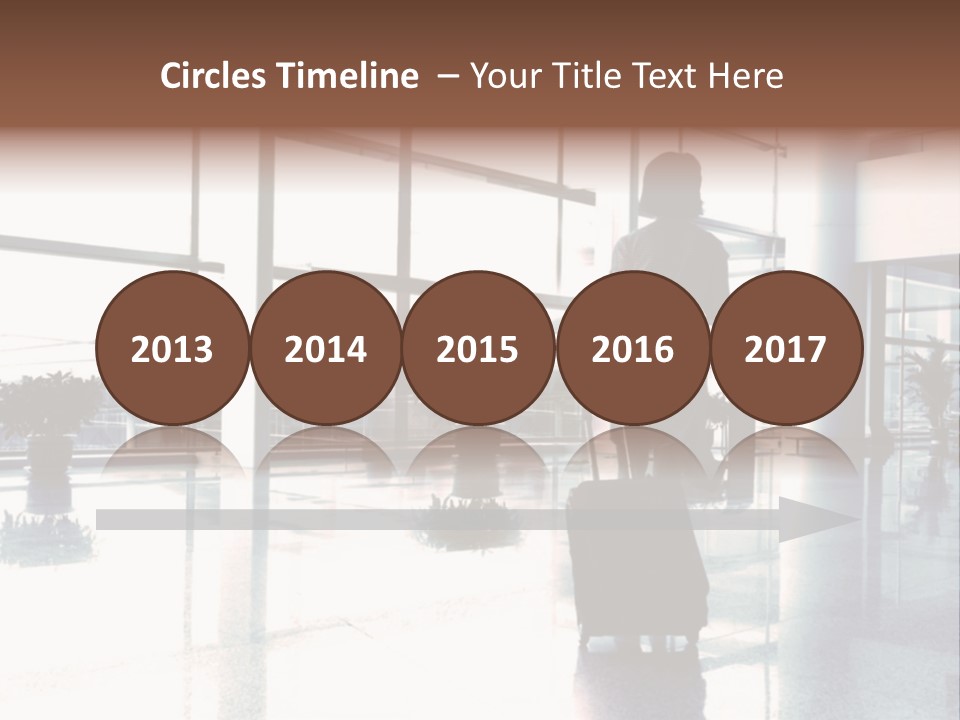 Man Indoor Subway PowerPoint Template