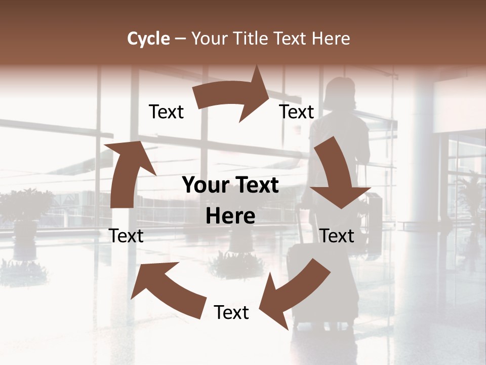 Man Indoor Subway PowerPoint Template