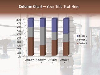 Man Indoor Subway PowerPoint Template