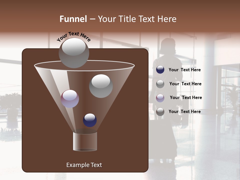 Man Indoor Subway PowerPoint Template