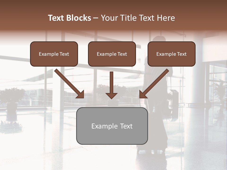 Man Indoor Subway PowerPoint Template