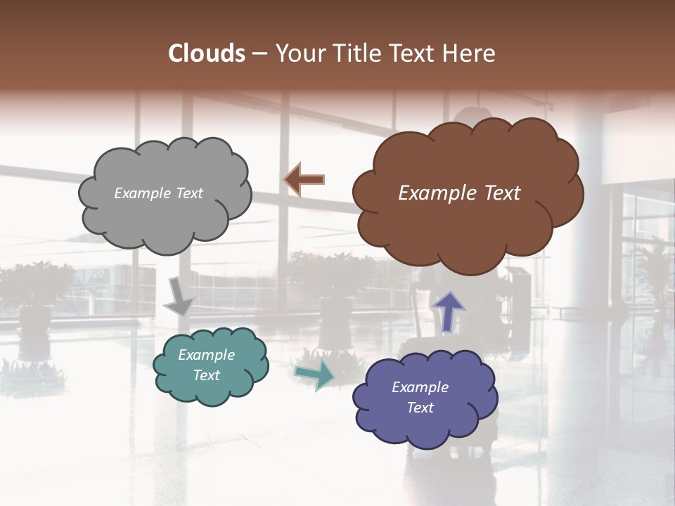 Man Indoor Subway PowerPoint Template
