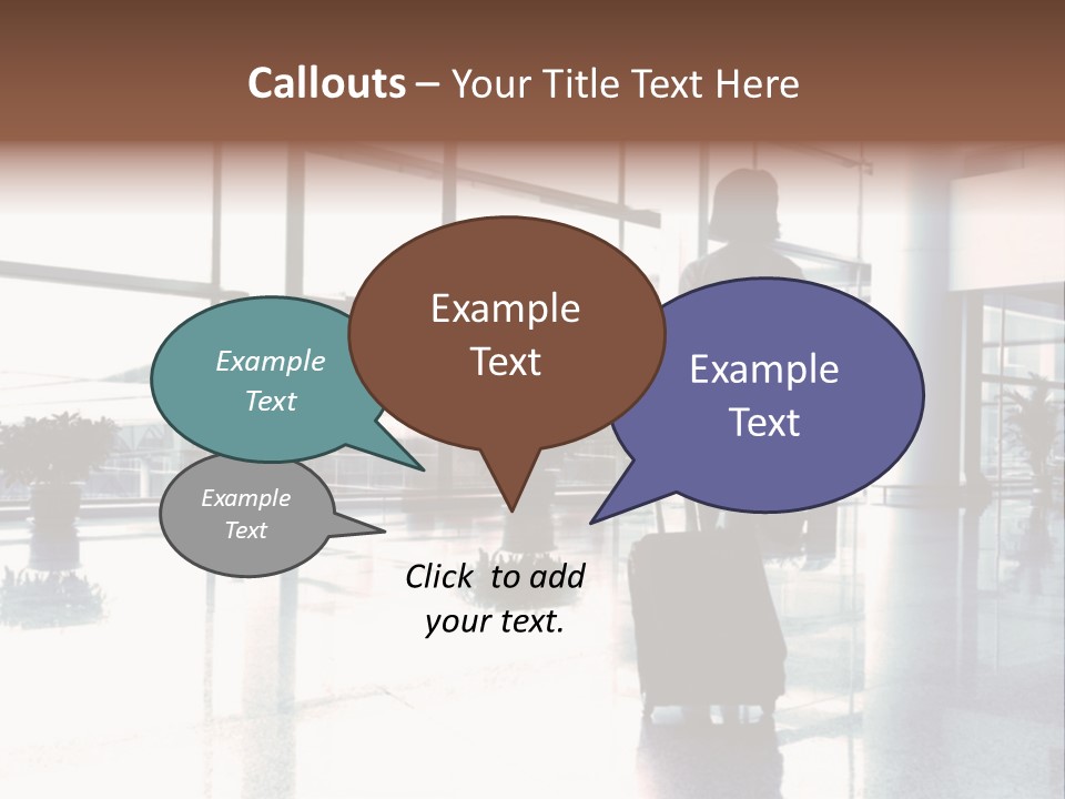 Man Indoor Subway PowerPoint Template