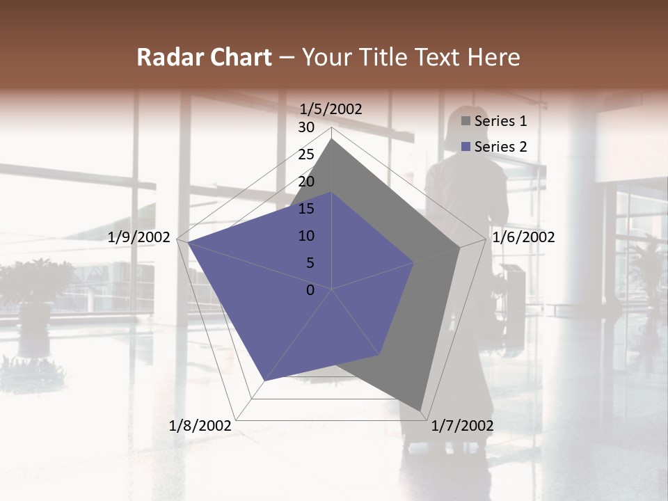 Man Indoor Subway PowerPoint Template