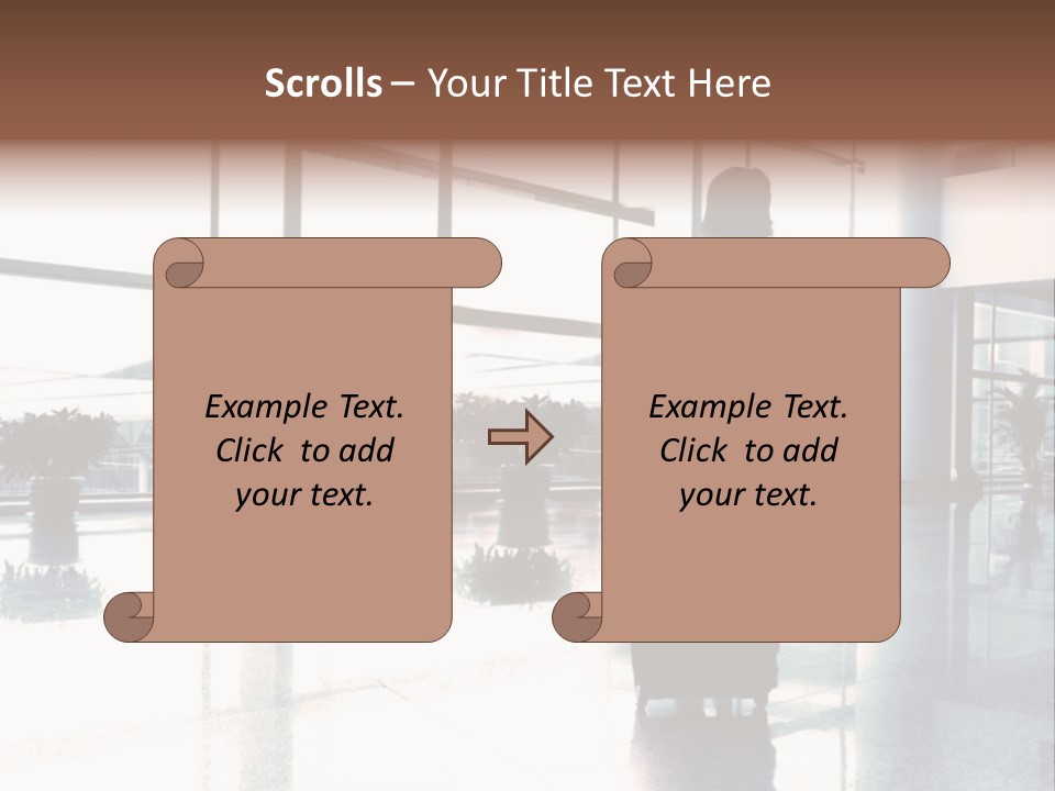 Man Indoor Subway PowerPoint Template