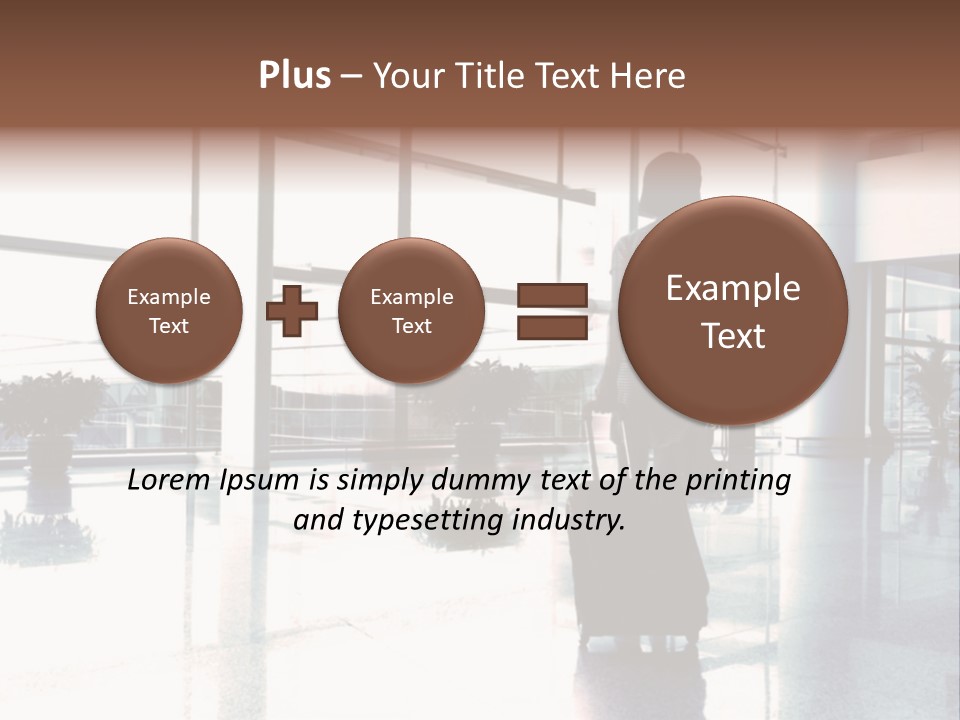 Man Indoor Subway PowerPoint Template