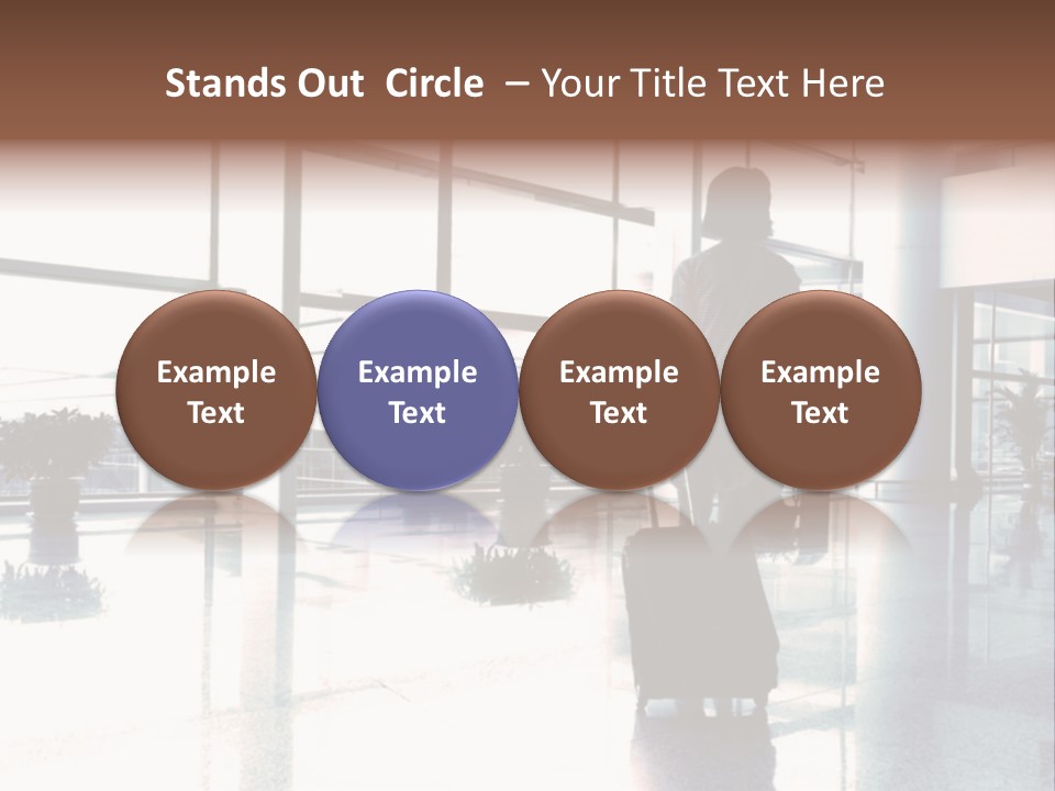 Man Indoor Subway PowerPoint Template