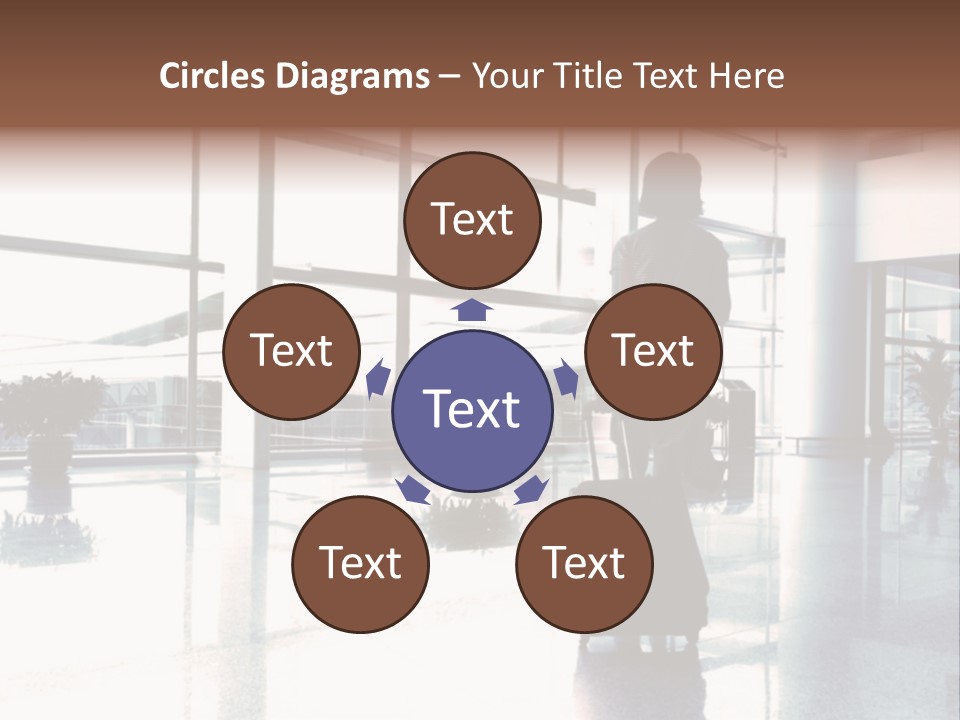 Man Indoor Subway PowerPoint Template