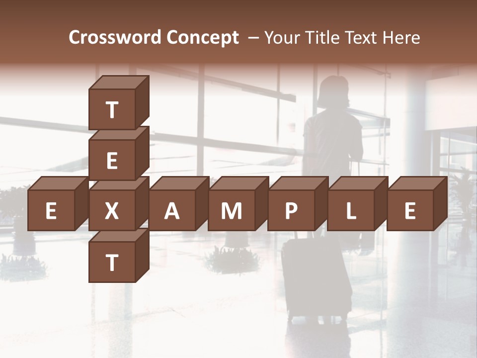 Man Indoor Subway PowerPoint Template