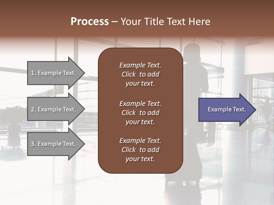 Man Indoor Subway PowerPoint Template