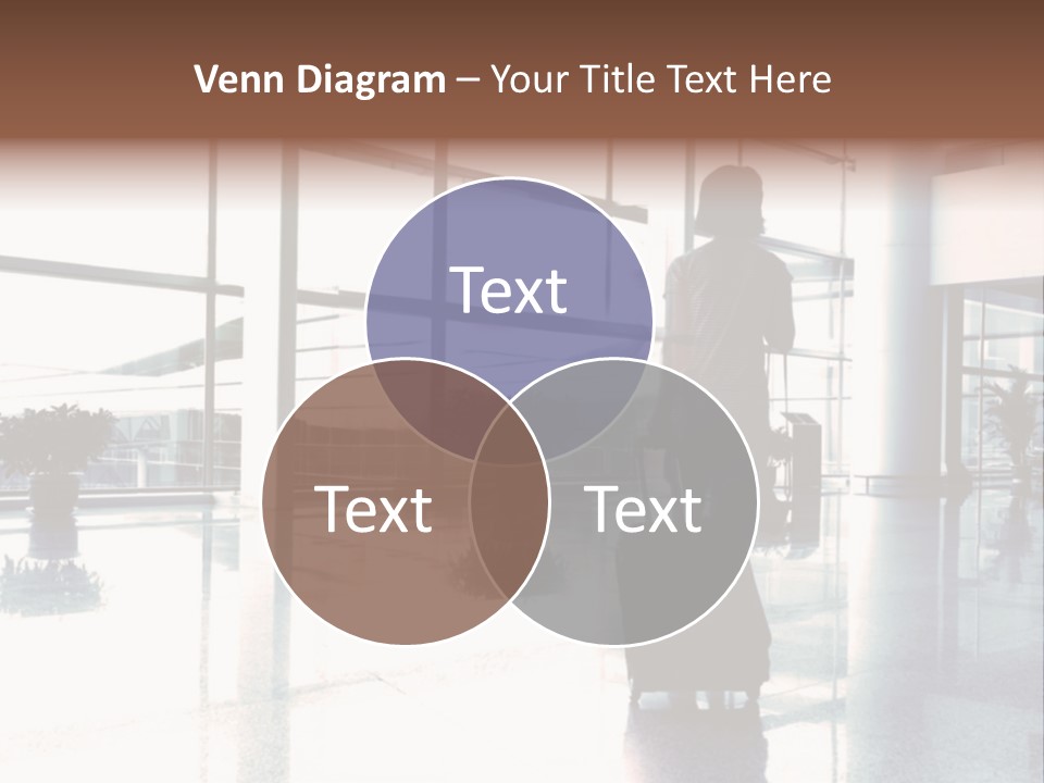 Man Indoor Subway PowerPoint Template