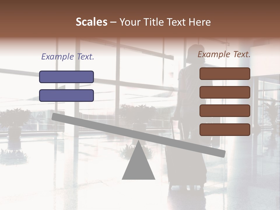 Man Indoor Subway PowerPoint Template