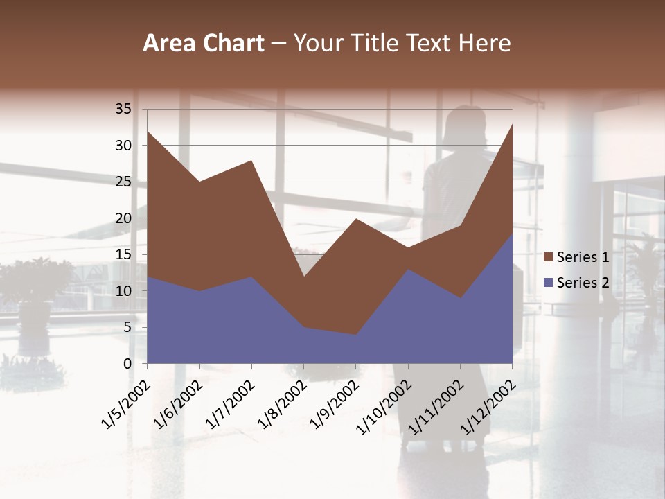 Man Indoor Subway PowerPoint Template