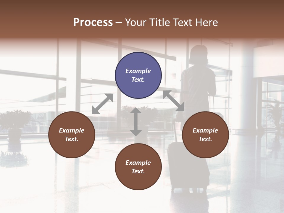 Man Indoor Subway PowerPoint Template