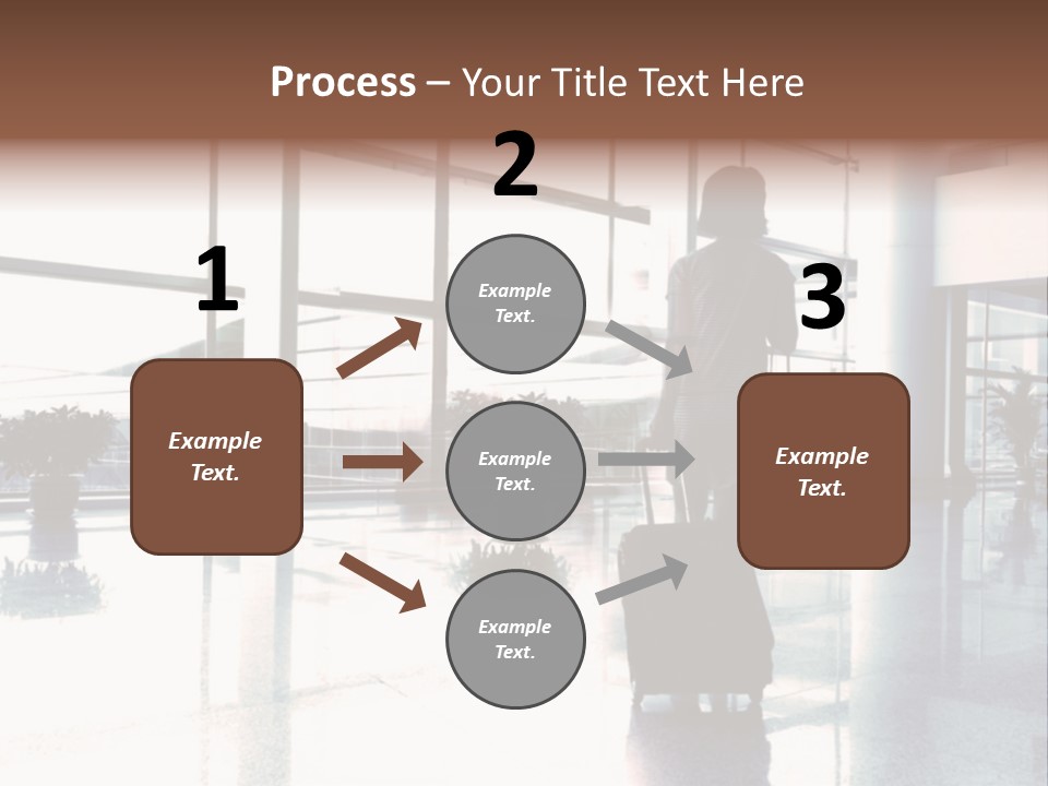 Man Indoor Subway PowerPoint Template