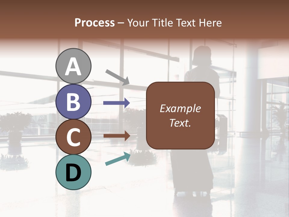 Man Indoor Subway PowerPoint Template