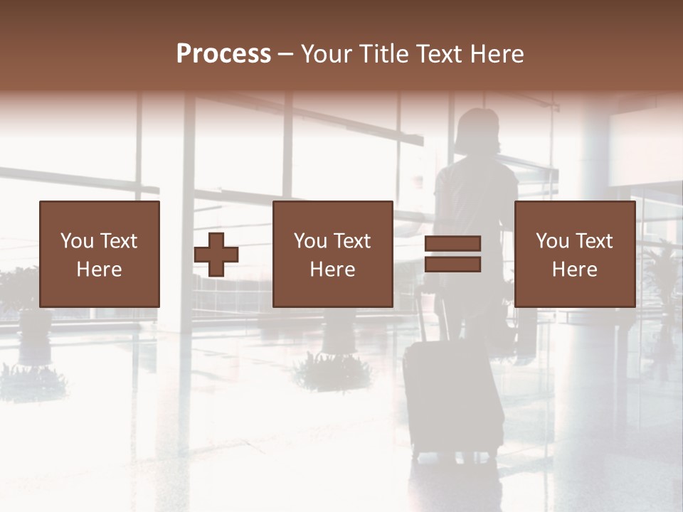 Man Indoor Subway PowerPoint Template