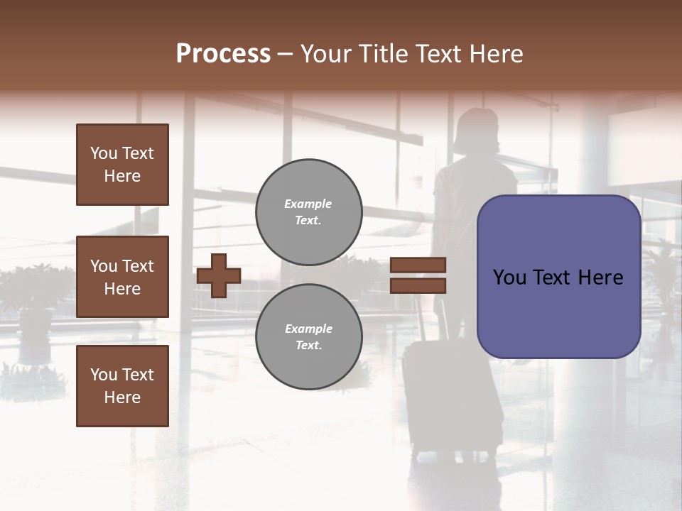 Man Indoor Subway PowerPoint Template