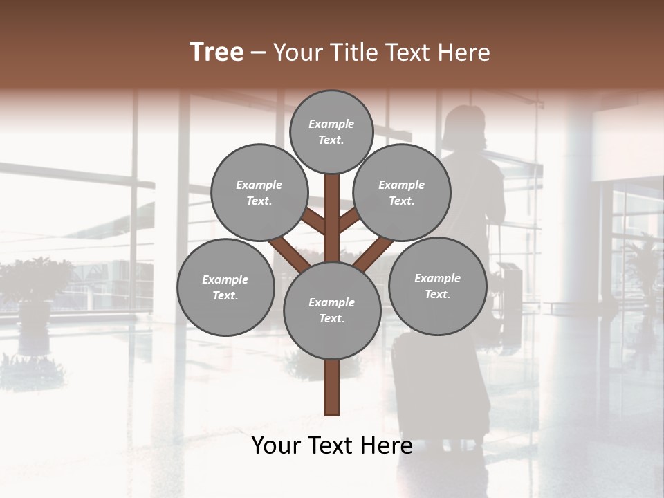 Man Indoor Subway PowerPoint Template