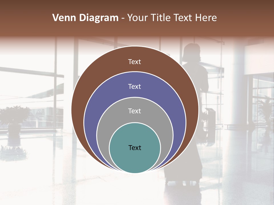 Man Indoor Subway PowerPoint Template