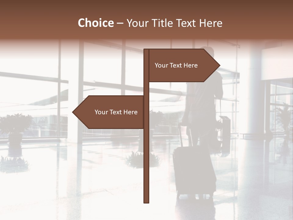 Man Indoor Subway PowerPoint Template