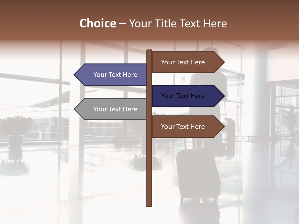 Man Indoor Subway PowerPoint Template