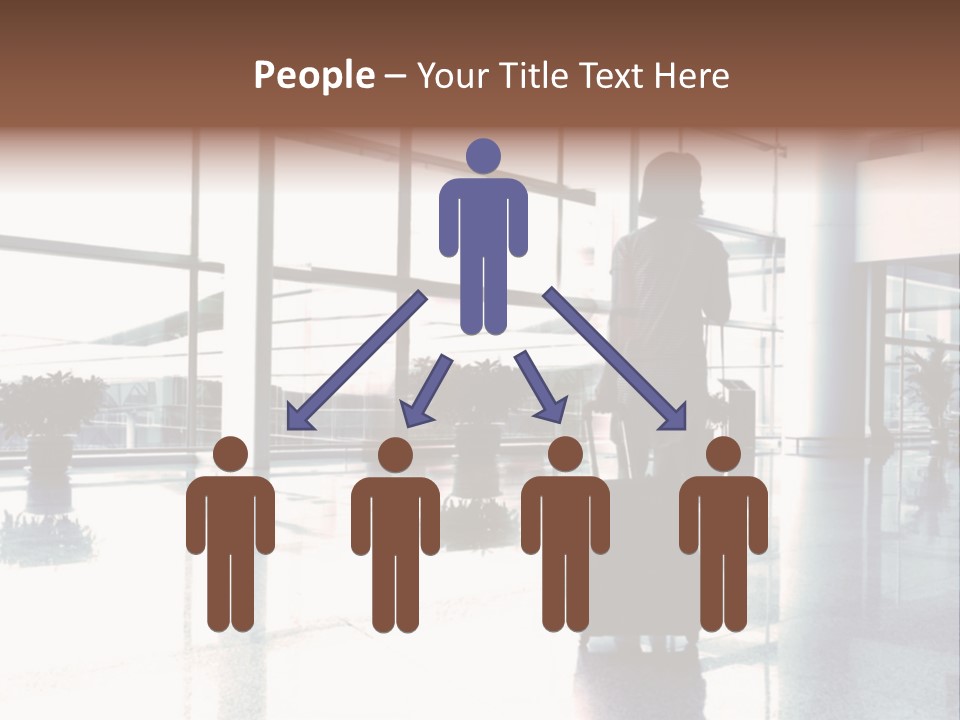 Man Indoor Subway PowerPoint Template