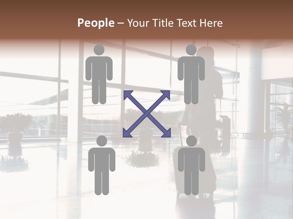 Man Indoor Subway PowerPoint Template